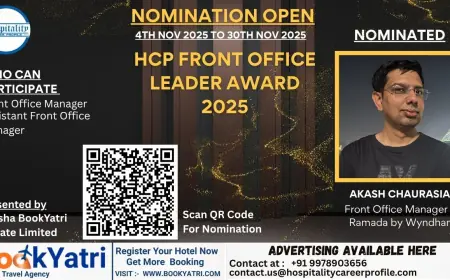 Akash Chaurasia, Front Office Manager at Ramada by Wyndham, Nominated for HCP Front Office Leader Award 2025
