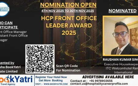 Raushan Kumar Singh, Executive Housekeeper of ITC Welcomhotel Rama International, Nominated for HCP Housekeeping Leader Award 2025