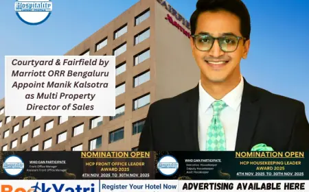 Courtyard & Fairfield by Marriott ORR Bengaluru Appoint Manik Kalsotra as Multi Property Director of Sales