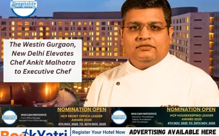 The Westin Gurgaon, New Delhi Elevates Chef Ankit Malhotra to Executive Chef