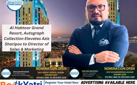 Al Habtoor Grand Resort, Autograph Collection Elevates Aziz Sharipov to Director of Sales & Marketing