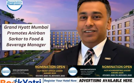 Grand Hyatt Mumbai Promotes Anirban Sarkar to Food & Beverage Manager
