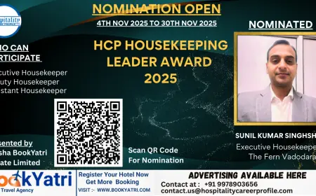 Sunil Kumar Singh, Executive Housekeeper of The Fern Vadodara, Nominated for HCP Housekeeping Leader Award 2025