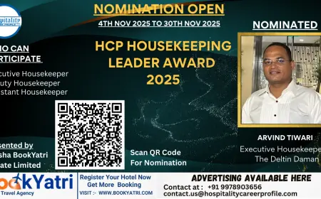 Arvind Tiwari, Executive Housekeeper of The Deltin Daman, Nominated for HCP Housekeeping Leader Award 2025