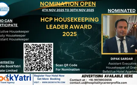 Dipak Sardar, Assistant Executive Housekeeper of Grand BelleVue Hotel Apartments Dubai, Nominated for HCP Housekeeping Leader Award 2025