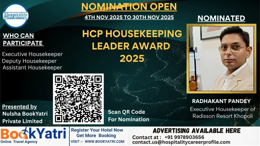 Radhakant Pandey, Executive Housekeeper of Radisson Resort Khopoli, Nominated for HCP Housekeeping Leader Award 2025