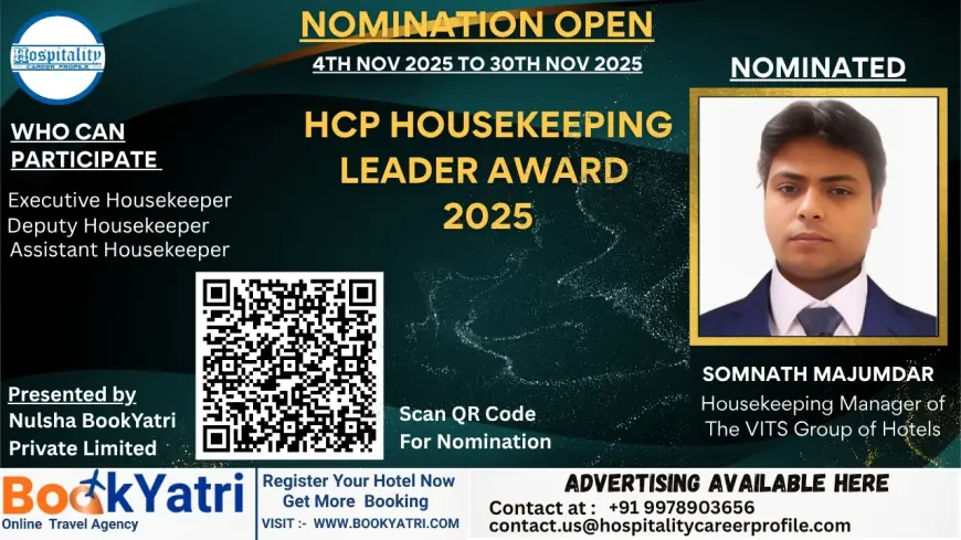 Somnath Majumdar, Housekeeping Manager of The VITS Group of Hotels, Nominated for HCP Housekeeping Leader Award 2025