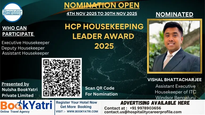 Vishal Bhattacharjee, Assistant Executive Housekeeper of ITC Windsor Bengaluru, Nominated for HCP Housekeeping Leader Award 2025