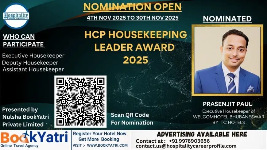 Prasenjit Paul, Executive Housekeeper of ITC Hotels, Nominated for HCP Housekeeping Leader Award 2025