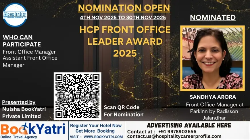 Sandhya Arora, Front Office Manager at Park Inn by Radisson, Nominated for HCP Front Office Leader Award 2025