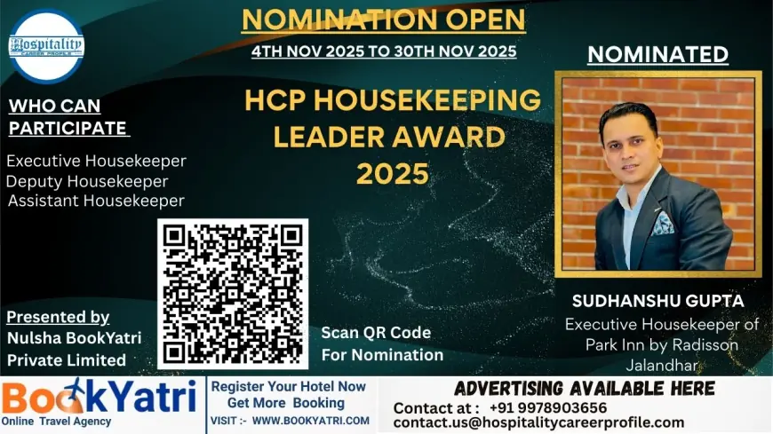 Sudhanshu Gupta, Executive Housekeeper of Park Inn by Radisson Jalandhar, Nominated for HCP Housekeeping Leader Award 2025