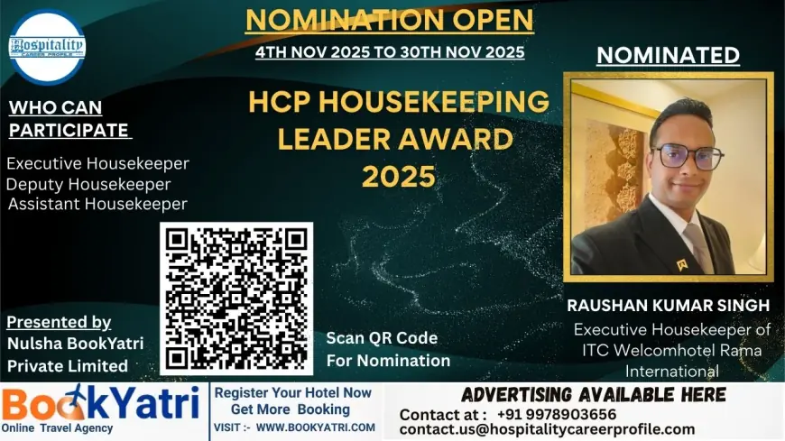Raushan Kumar Singh, Executive Housekeeper of ITC Welcomhotel Rama International, Nominated for HCP Housekeeping Leader Award 2025