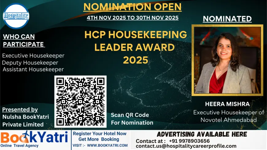 Heera Mishra, Executive Housekeeper of Novotel Ahmedabad, Nominated for HCP Housekeeping Leader Award 2025