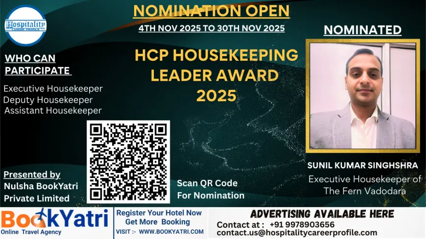 Sunil Kumar Singh, Executive Housekeeper of The Fern Vadodara, Nominated for HCP Housekeeping Leader Award 2025