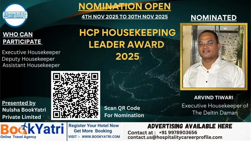 Arvind Tiwari, Executive Housekeeper of The Deltin Daman, Nominated for HCP Housekeeping Leader Award 2025