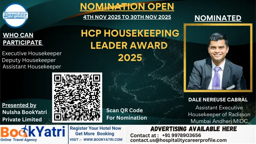 Dale Nereuse Cabral, Assistant Executive Housekeeper of Radisson Mumbai Andheri MIDC, Nominated for HCP Housekeeping Leader Award 2025