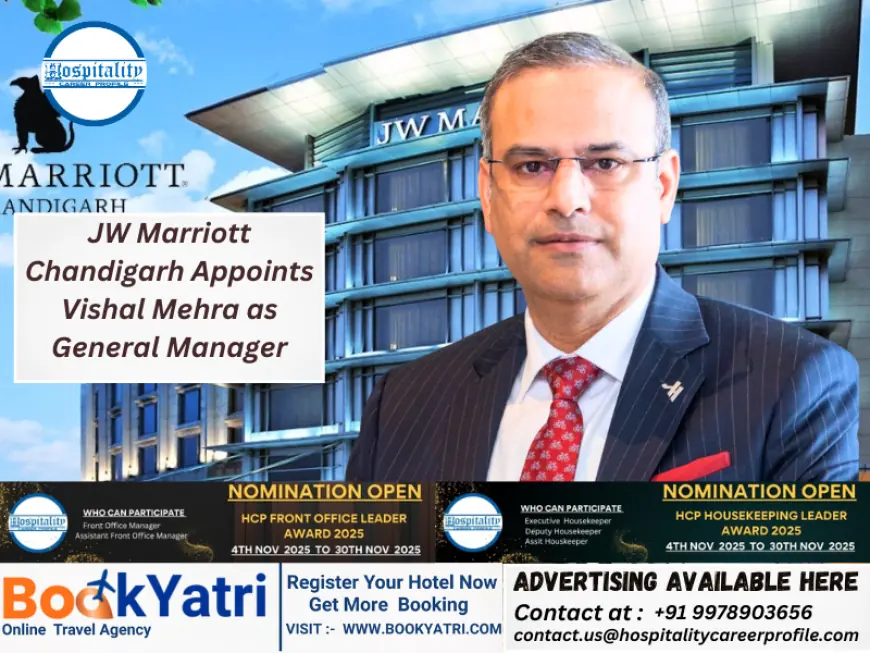 JW Marriott Chandigarh Appoints Vishal Mehra as General Manager