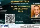 Soumya Ranjan Satapathy, Housekeeping Manager at Hyatt Centric Hebbal Bangalore, Nominated for HCP Housekeeping Leader Award 2025