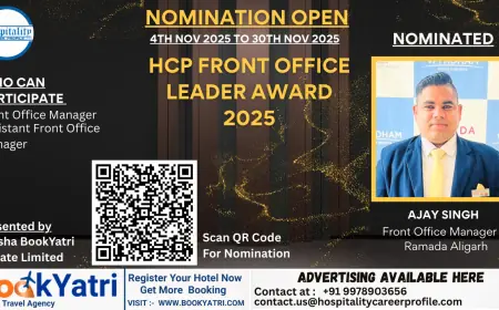 Ajay Singh, Front Office Manager at Ramada Aligarh, Nominated for HCP Front Office Leader Award 2025