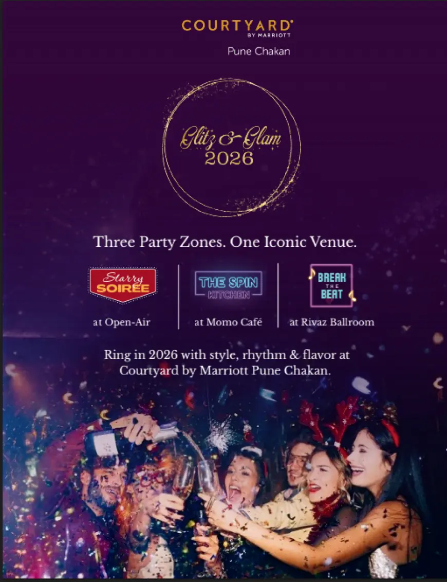 Celebrate the Arrival of 2026 with Elegance at Glitz and Glam at Courtyard by Marriott Pune Chakan