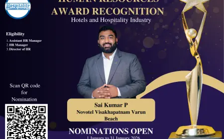 Sai Kumar Putla Nominated for HCP Human Resources Award 2026 – The People’s Choice for Hospitality Excellence