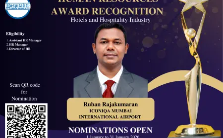 Ruban Rajakumaran D Nominated for HCP Human Resources Award 2026 – The People’s Choice for Hospitality Excellence