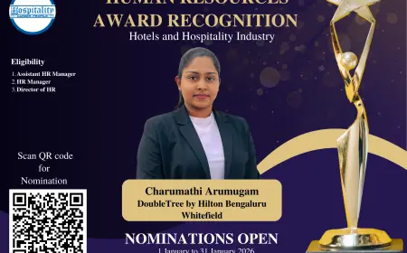 Charumathi Arumugam Nominated for HCP Human Resources Award 2026 – The People’s Choice for Hospitality Excellence