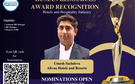 Umesh Sachdeva Nominated for HCP Human Resources Award 2026 – The People’s Choice for Hospitality Excellence