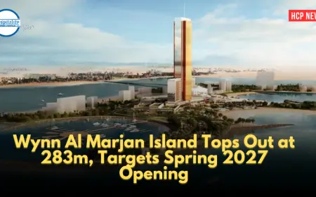 Wynn Al Marjan Island Tops Out at 283m, Targets Spring 2027 Opening