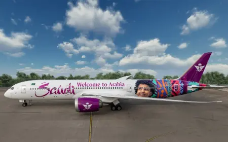 Boeing 787 Dreamliner Gets Colorful Makeover for Saudia Tourism Campaign