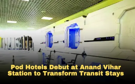 Pod Hotels Debut at Anand Vihar Station to Transform Transit Stays