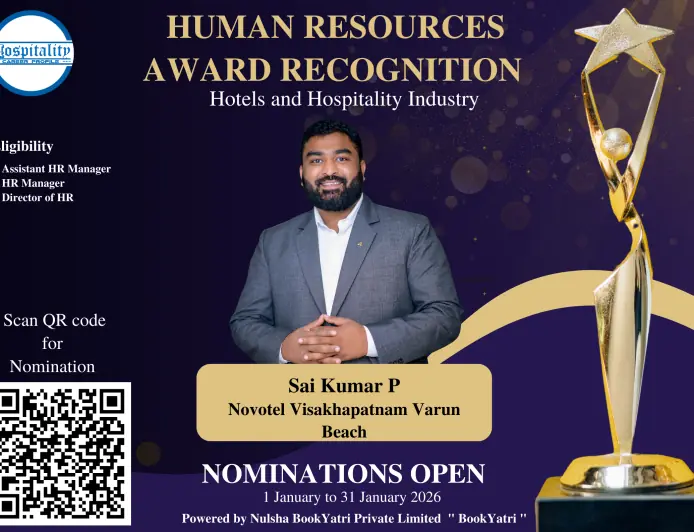 Sai Kumar Putla Nominated for HCP Human Resources Award 2026 – The People’s Choice for Hospitality Excellence