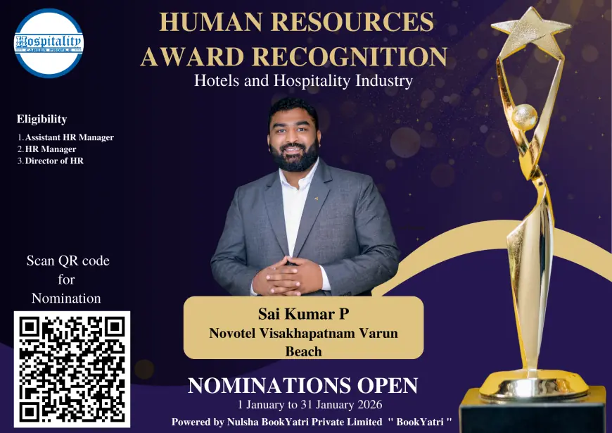 Sai Kumar Putla Nominated for HCP Human Resources Award 2026 – The People’s Choice for Hospitality Excellence