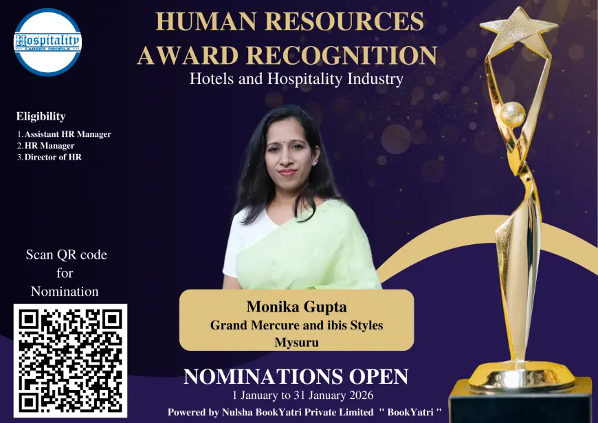 Monika Gupta Nominated for HCP Human Resources Award 2026 – The People’s Choice for Hospitality Excellence