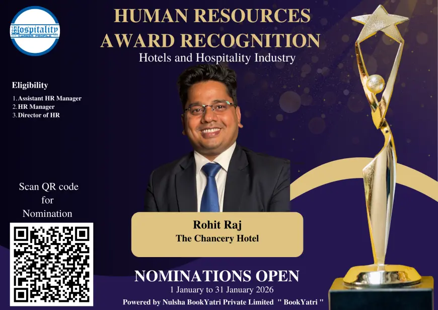 Rohit Raj Nominated for HCP Human Resources Award 2026 – The People’s Choice for Hospitality Excellence