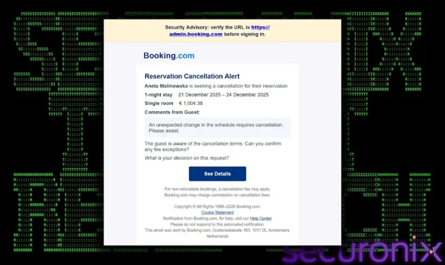 New Phishing Campaign Tricks Hotel Staff With Fake Booking Emails, Deploys Malware