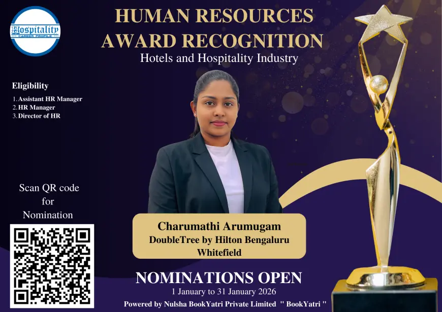 Charumathi Arumugam Nominated for HCP Human Resources Award 2026 – The People’s Choice for Hospitality Excellence