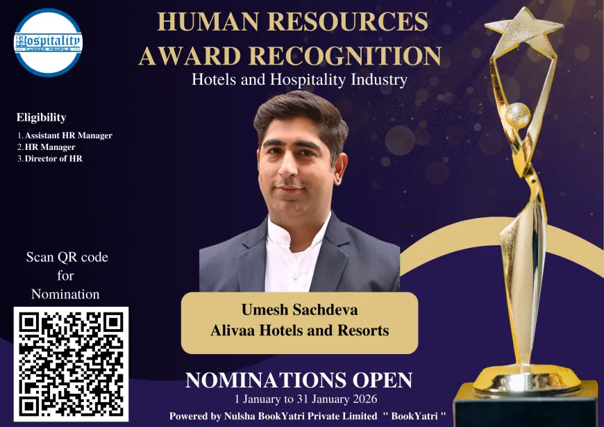 Umesh Sachdeva Nominated for HCP Human Resources Award 2026 – The People’s Choice for Hospitality Excellence