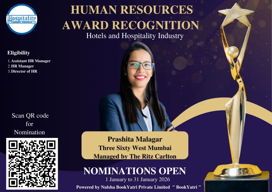 Prashita Malagar Nominated for HCP Human Resources Award 2026 – The People’s Choice for Hospitality Excellence
