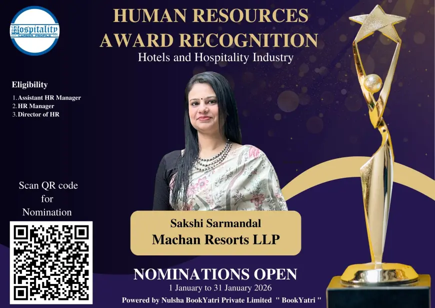 Sakshi Sarmandal Nominated for HCP Human Resources Award 2026 – The People’s Choice for Hospitality Excellence