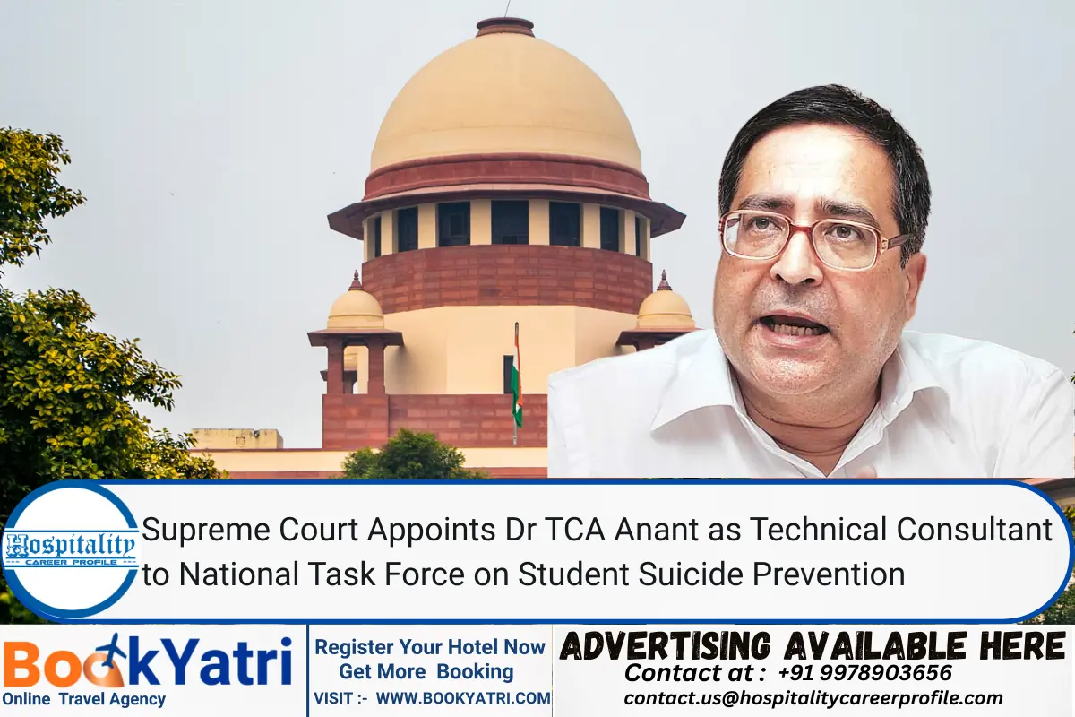 Supreme Court Appoints Dr TCA Anant as Technical Consultant to National Task Force on Student Suicide Prevention