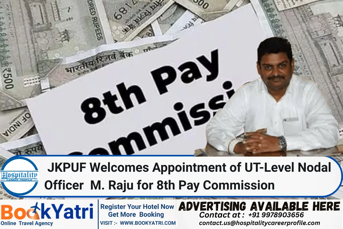 JKPUF Welcomes Appointment of UT-Level Nodal Officer   M. Raju for 8th Pay Commission