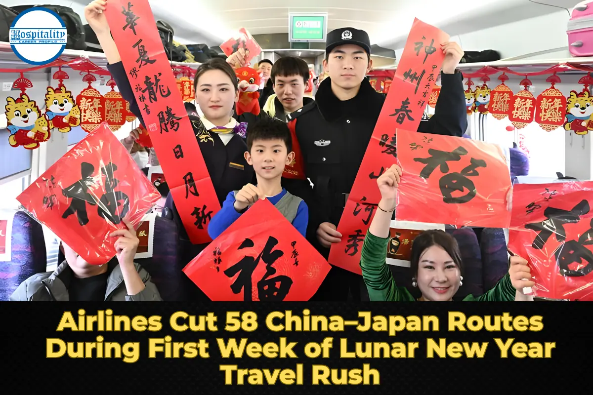 Airlines Cut 58 China–Japan Routes During First Week of Lunar New Year Travel Rush