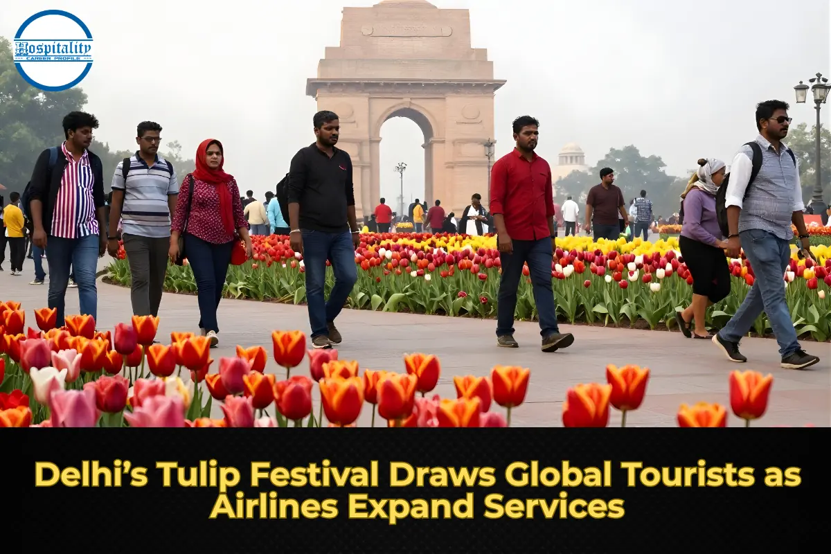 Delhi’s Tulip Festival Draws Global Tourists as Airlines Expand Services