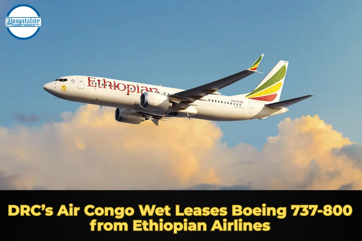 DRC’s Air Congo Wet Leases Boeing 737-800 from Ethiopian Airlines