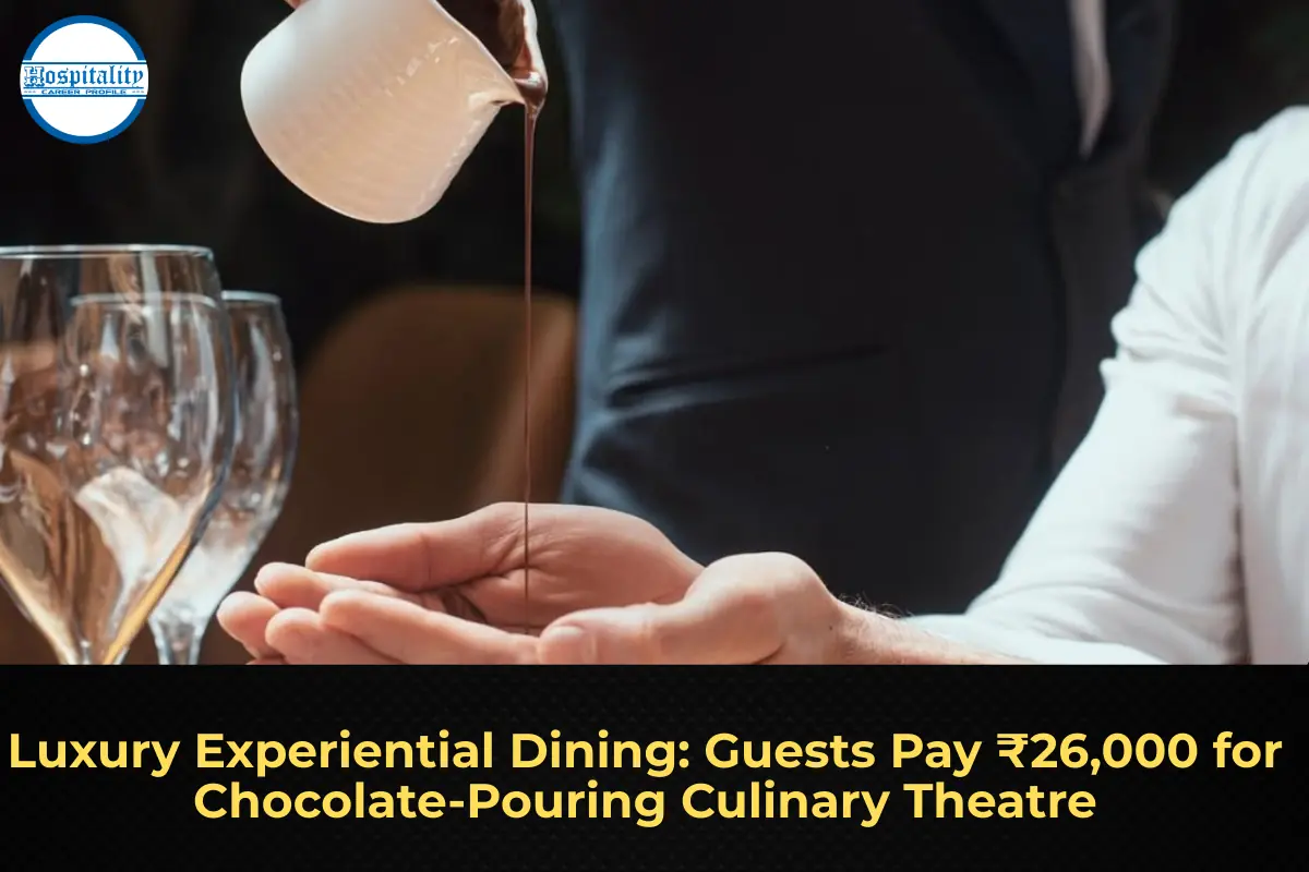 Luxury Experiential Dining: Guests Pay ₹26,000 for Chocolate-Pouring Culinary Theatre