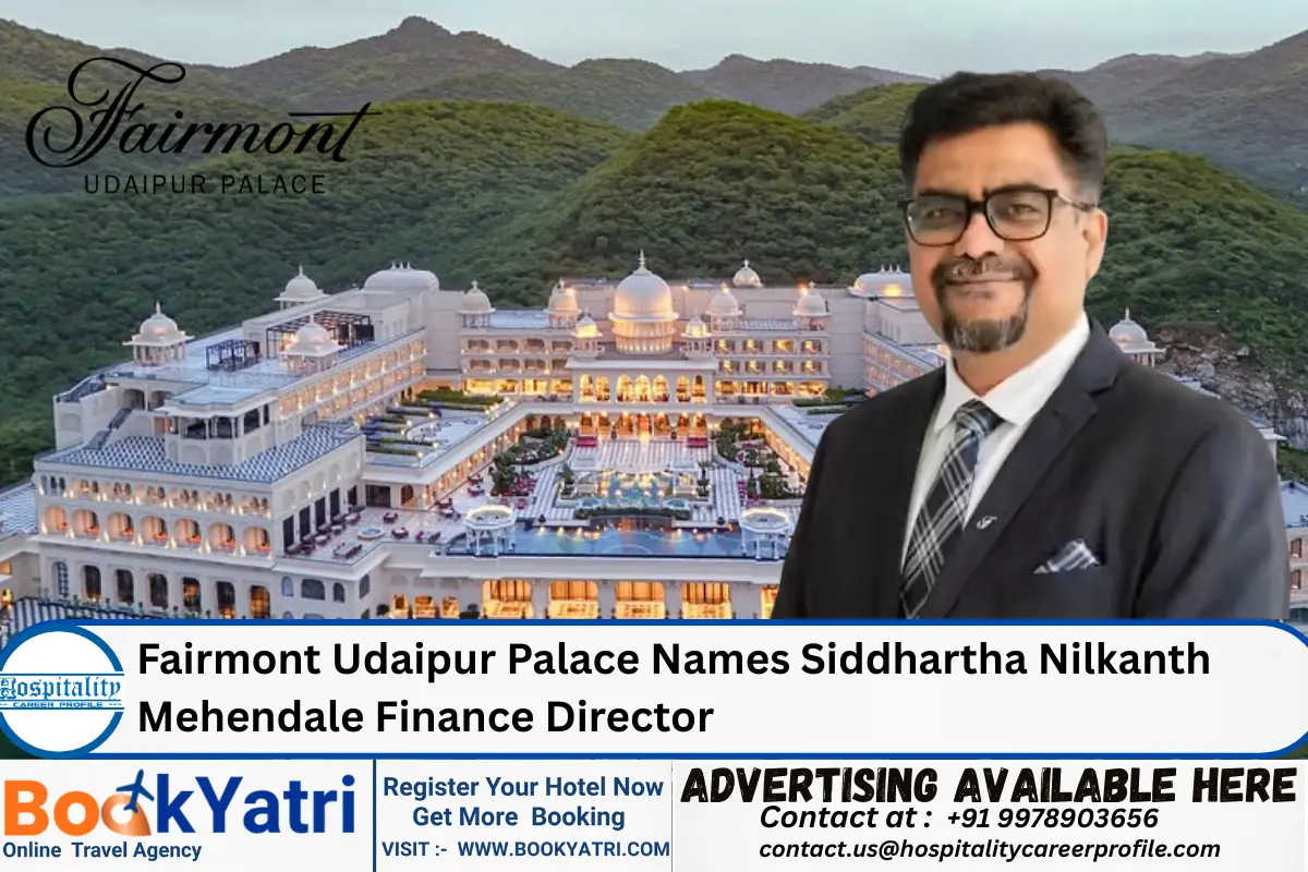 Fairmont Udaipur Palace Names Siddhartha Nilkanth Mehendale Finance Director