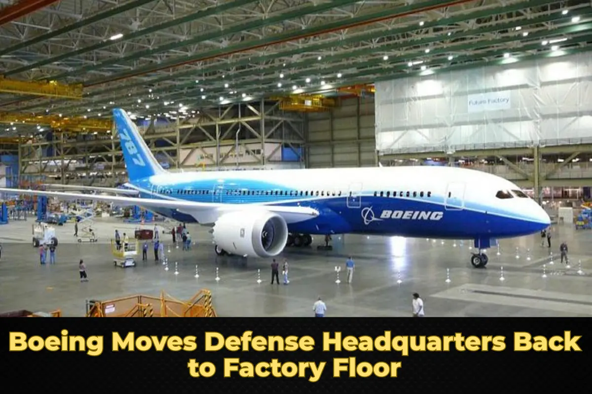 Boeing Moves Defense Headquarters Back to Factory Floor