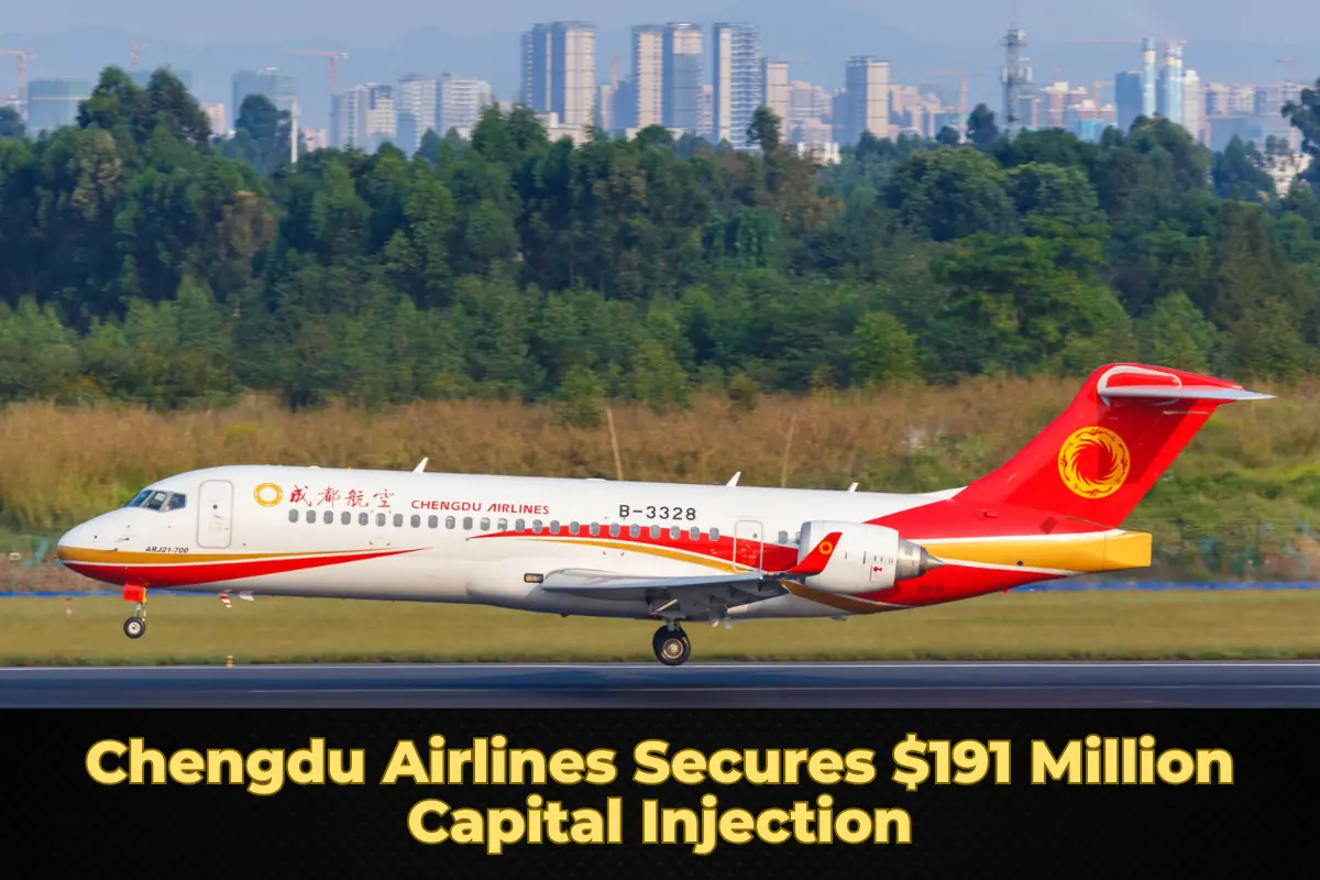Chengdu Airlines Secures $191 Million Capital Injection