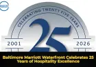 Baltimore Marriott Waterfront Celebrates 25 Years of Hospitality Excellence